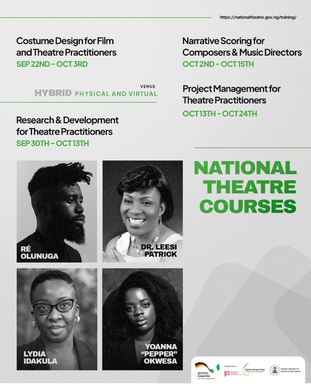 National Theatre Courses